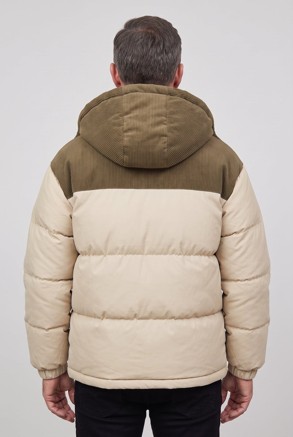 Men's Colour Block Puffer Jacket