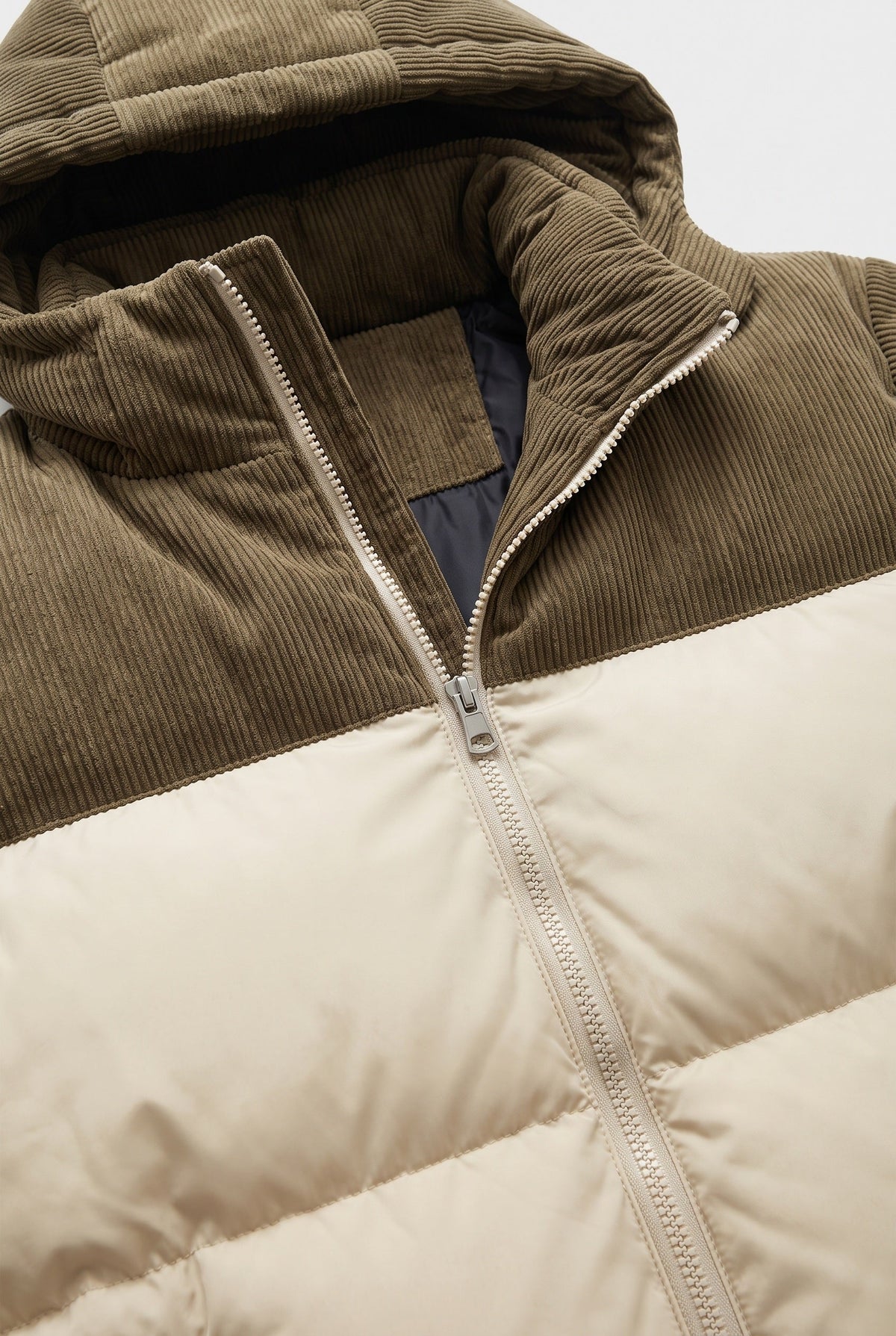 Men's Colour Block Puffer Jacket
