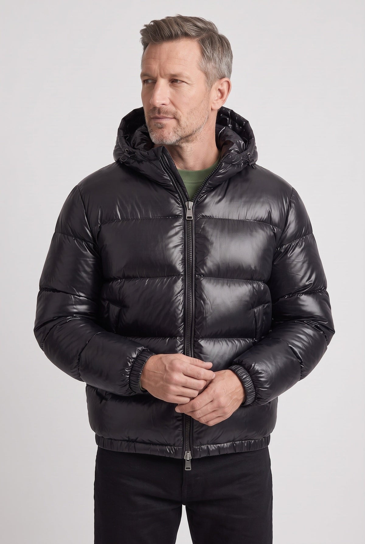 Men's Hooded Quilted Puffer Jacket