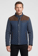 Men's Quilted Stand Collar Jacket