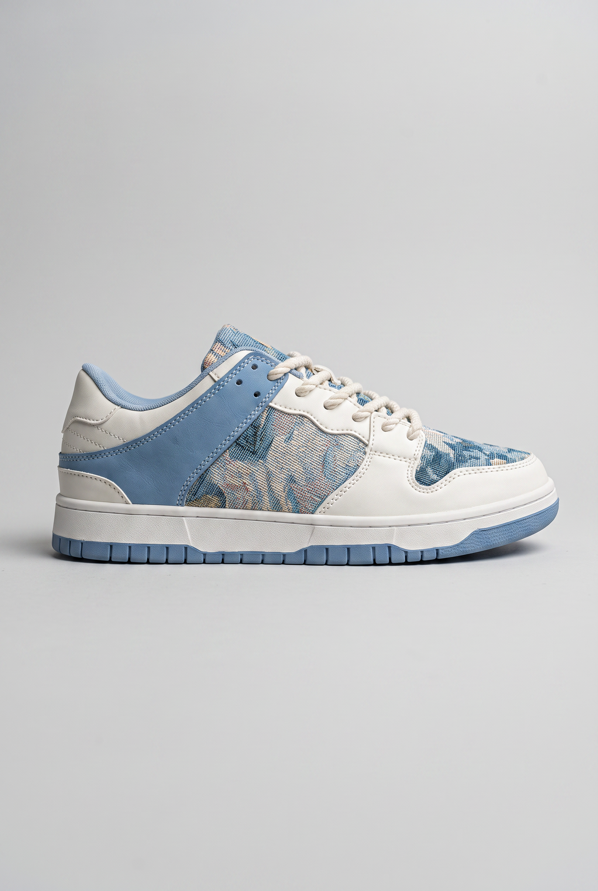 Men's Blue Printed Casual Trainers