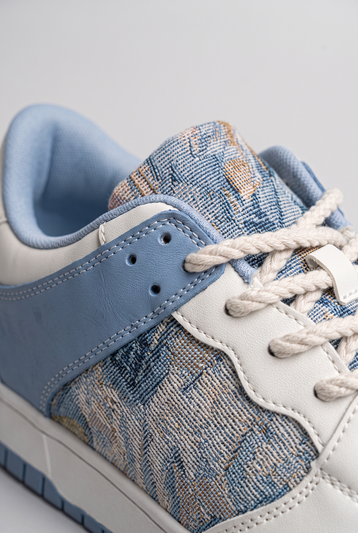 Men's Blue Printed Casual Trainers