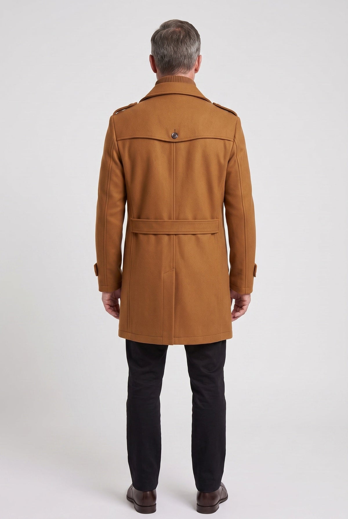 Men's Tailored Funnel Neck Coat