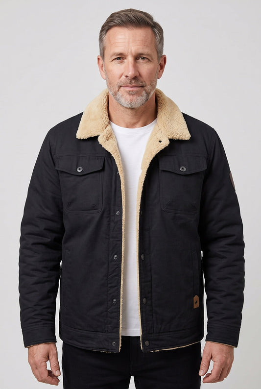 Men's Fleece Lined Trucker Jacket