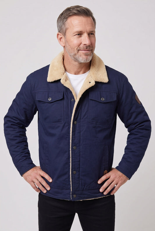 Men's Fleece Lined Trucker Jacket