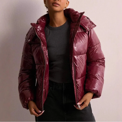 Women's Quilted Puffer Hooded Jacket