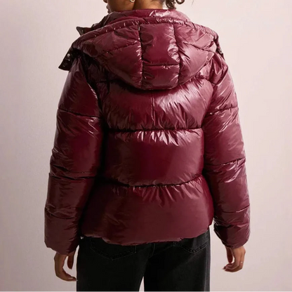 Women's Quilted Puffer Hooded Jacket