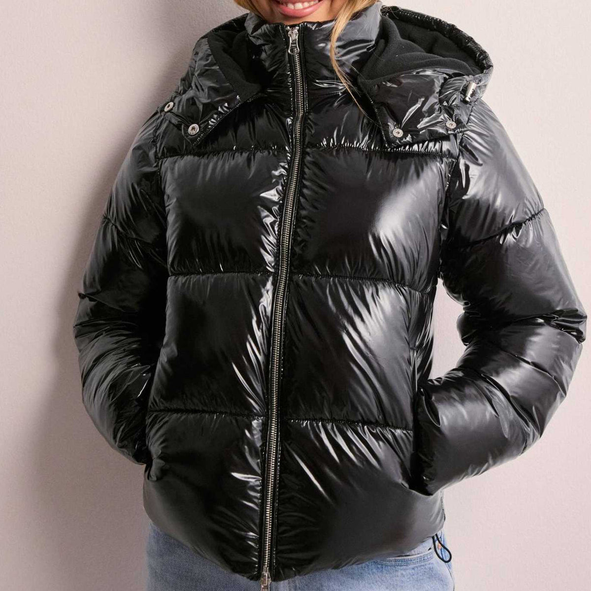 Women's Quilted Puffer Hooded Jacket