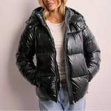 Women's Quilted Puffer Hooded Jacket