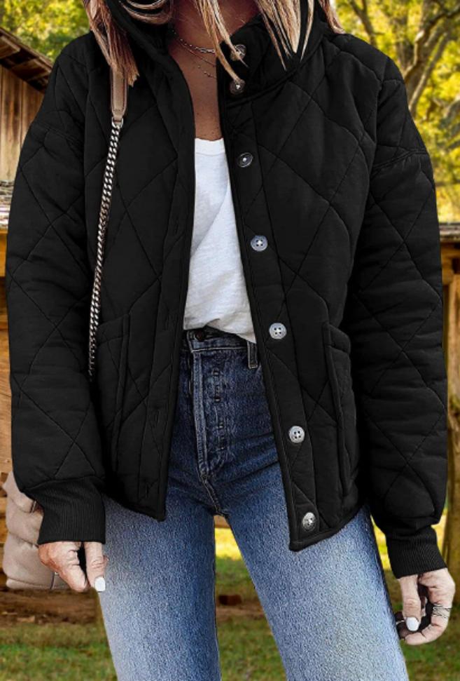 Women's Relaxed Diamond Quilted Jacket