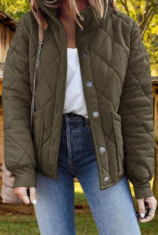 Women's Relaxed Diamond Quilted Jacket