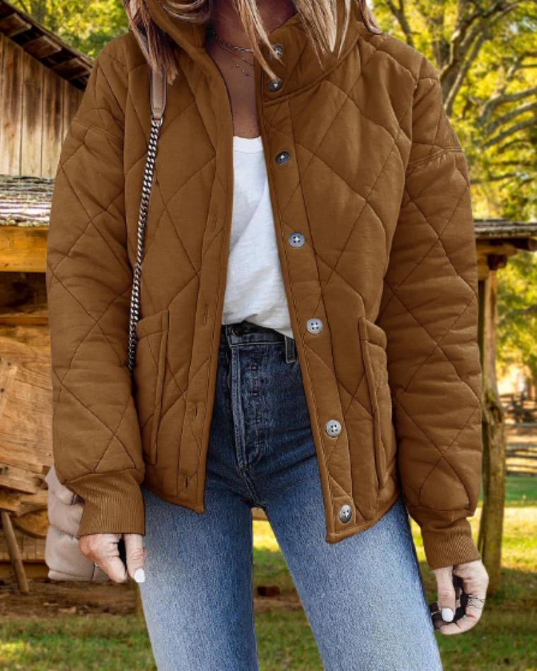 Women's Relaxed Diamond Quilted Jacket