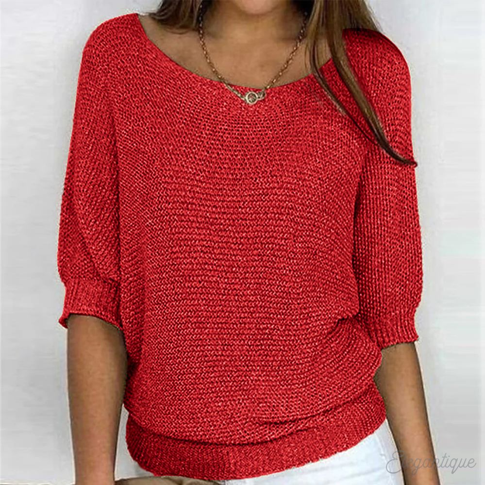 Women's Wide Sleeve Knit Jumper