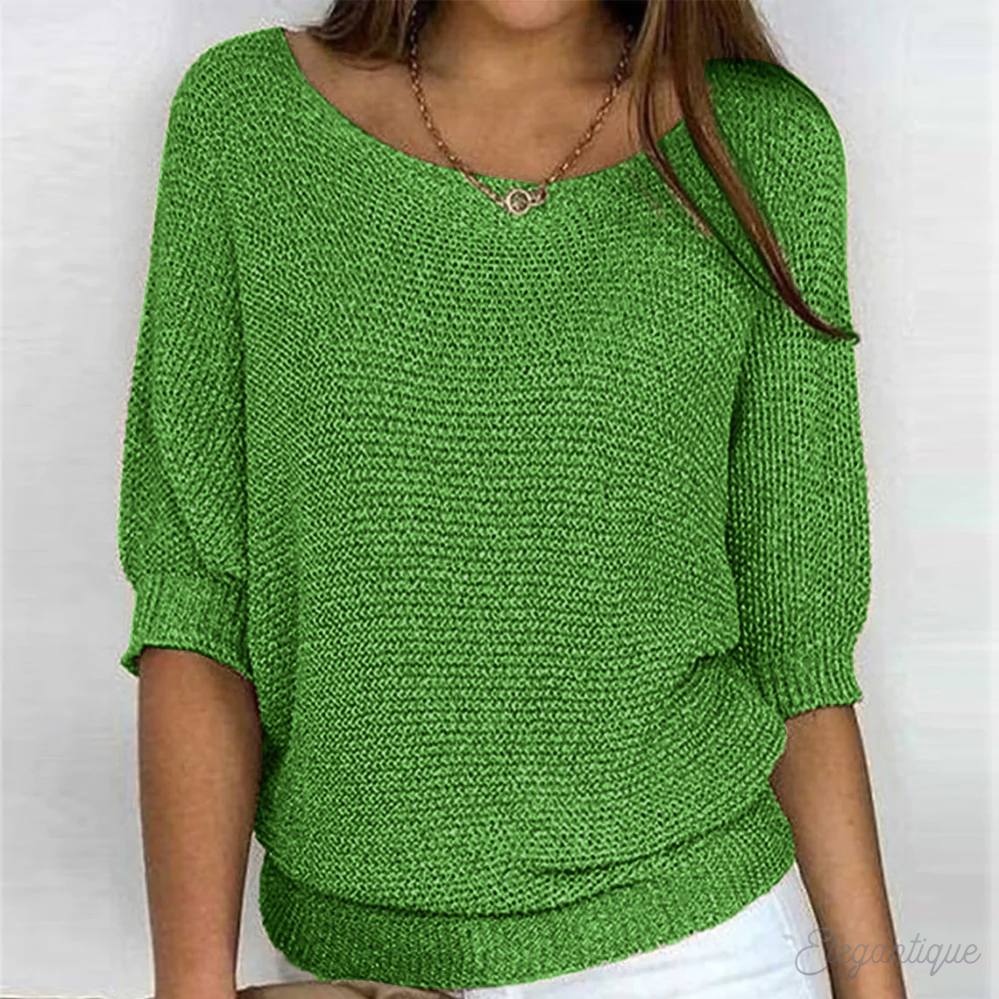 Women's Wide Sleeve Knit Jumper