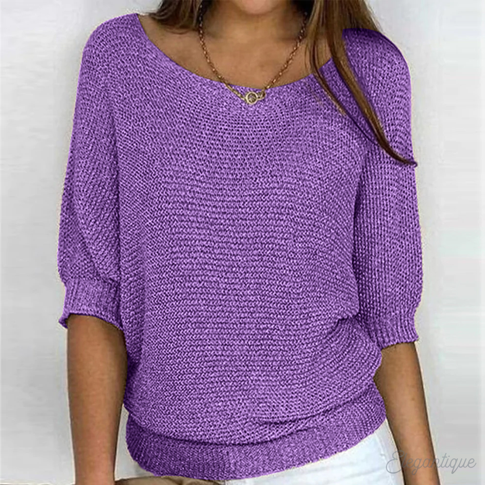 Women's Wide Sleeve Knit Jumper