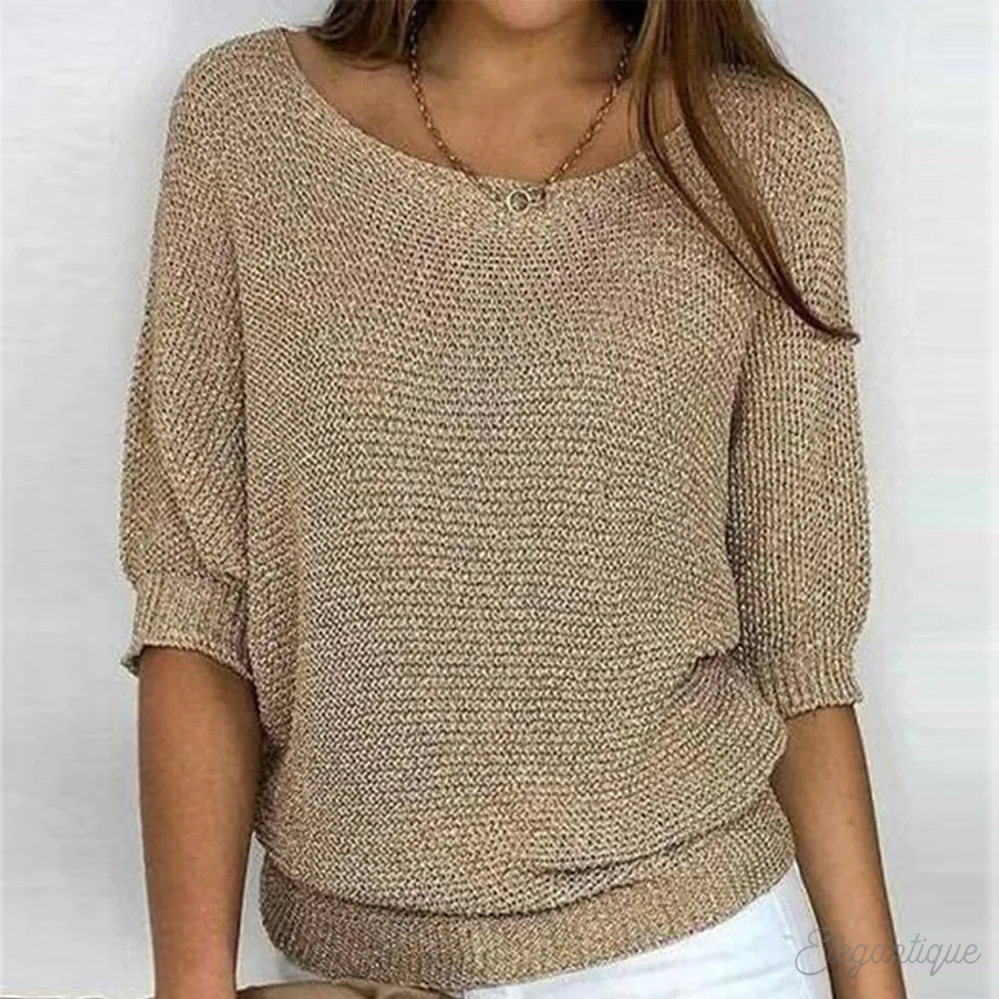 Women's Wide Sleeve Knit Jumper