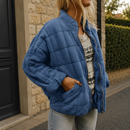 Women's Relaxed Quilted Casual Jacket