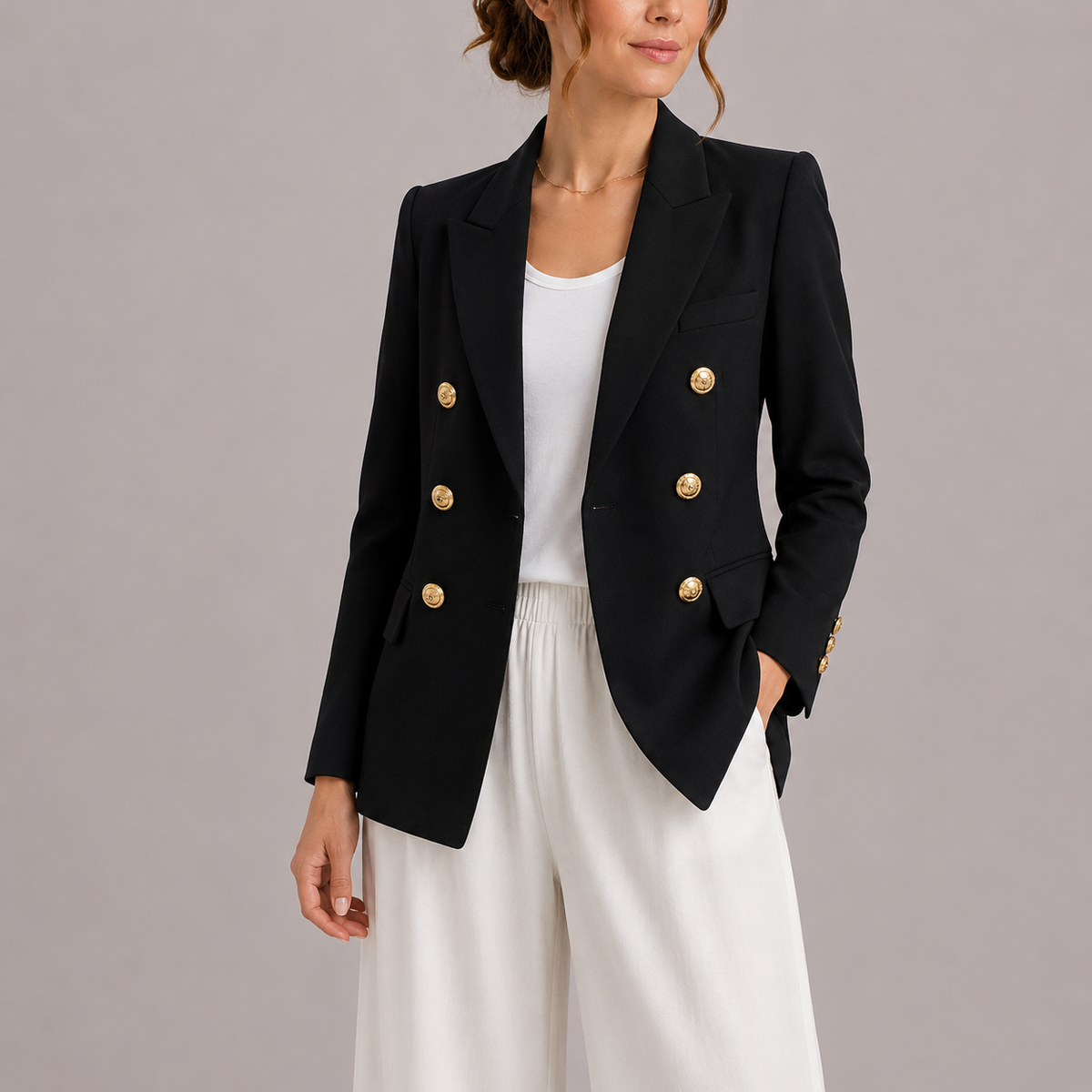 Women's Double Breasted Tailored Blazer