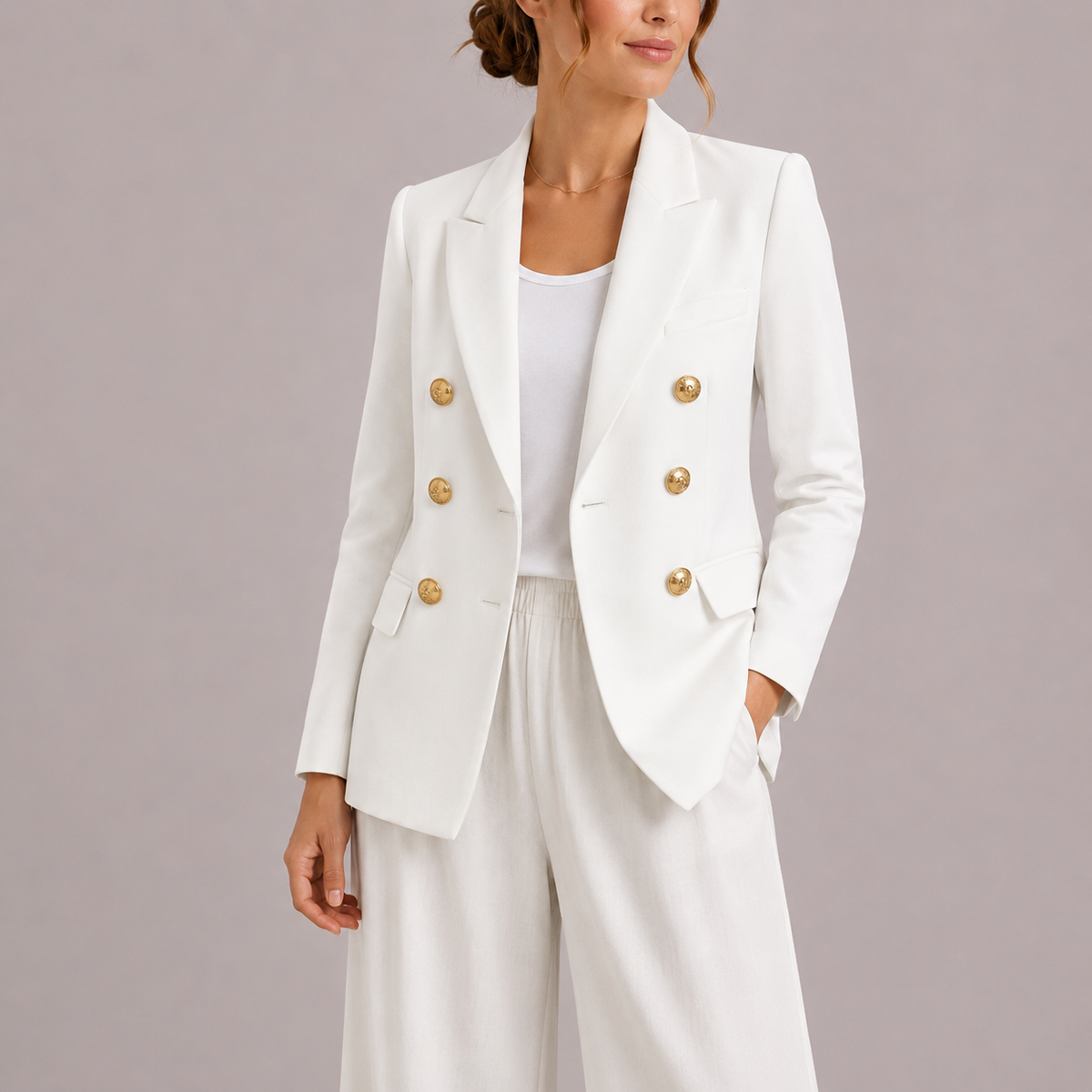 Women's Double Breasted Tailored Blazer
