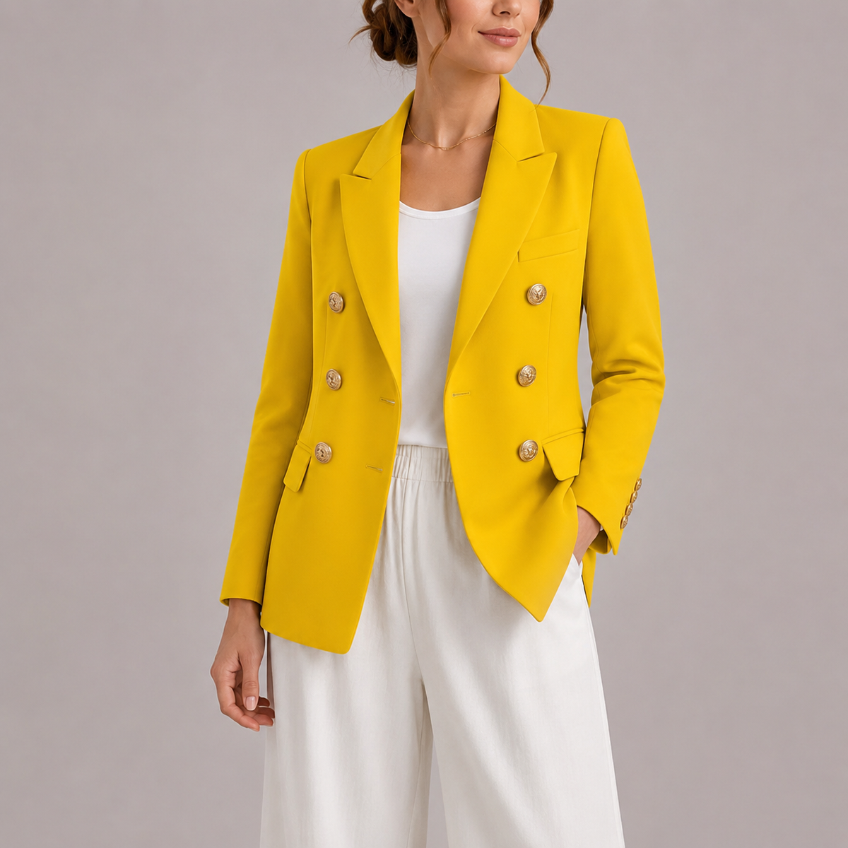 Women's Double Breasted Tailored Blazer