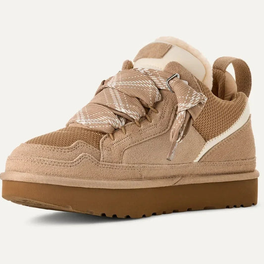 Women's Fleece-Lined Suede Trainers