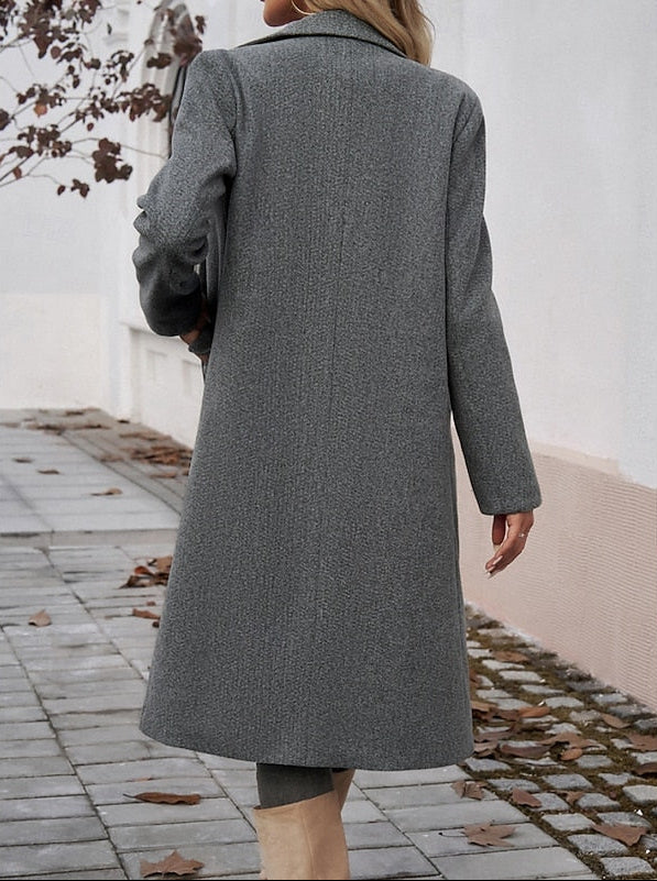 Women's Tailored Long Wool Coat