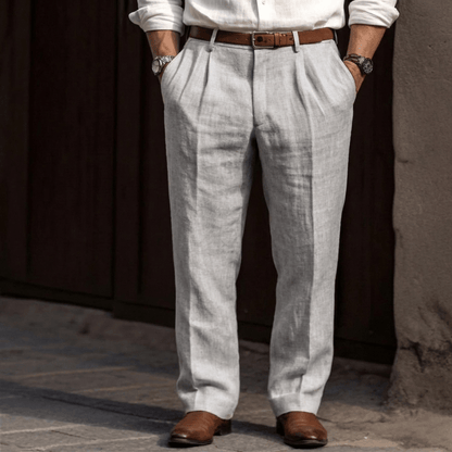 Men's Regular Fit Pleated Trousers