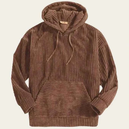 Men's Corduroy Hooded Casual Jacket