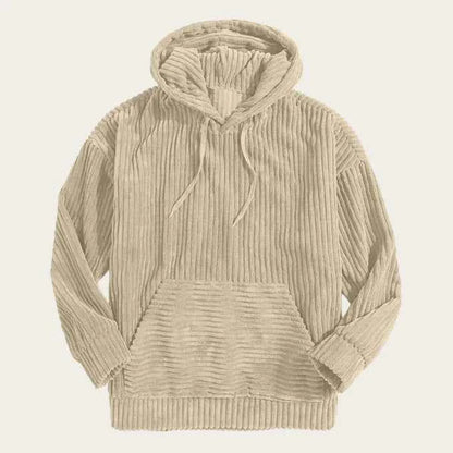 Men's Corduroy Hooded Casual Jacket