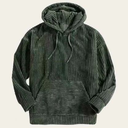 Men's Corduroy Hooded Casual Jacket