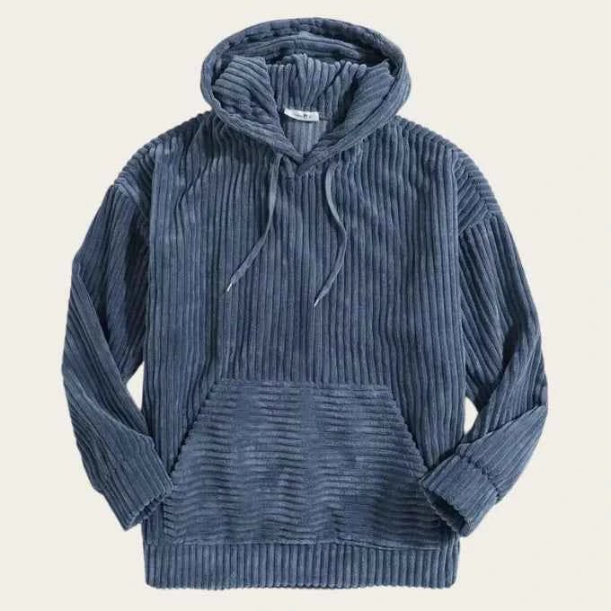 Men's Corduroy Hooded Casual Jacket