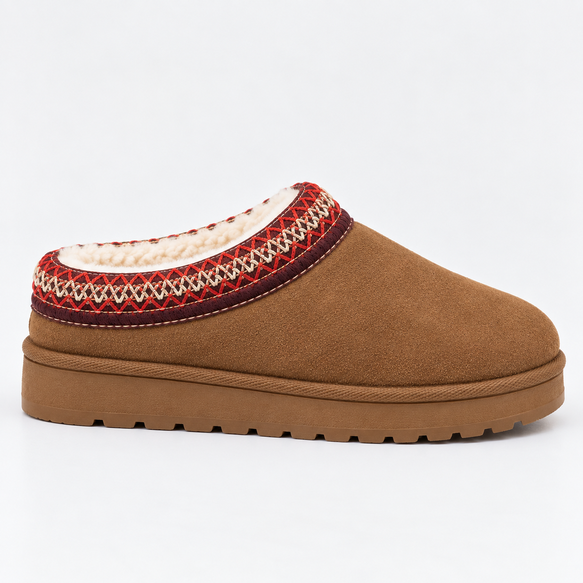 Women's Fur-Lined Suede Clogs