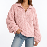 Women's Textured Quarter Zip Fleece