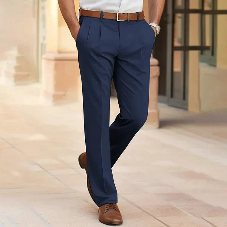 Men's Straight Leg Tailored Trousers