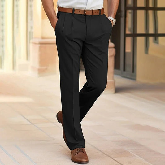 Men's Straight Leg Tailored Trousers