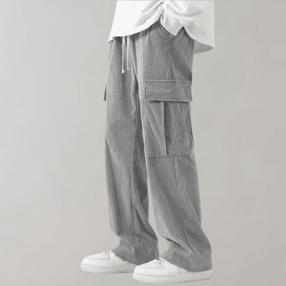 Men's Corduroy Wide Leg Cargos