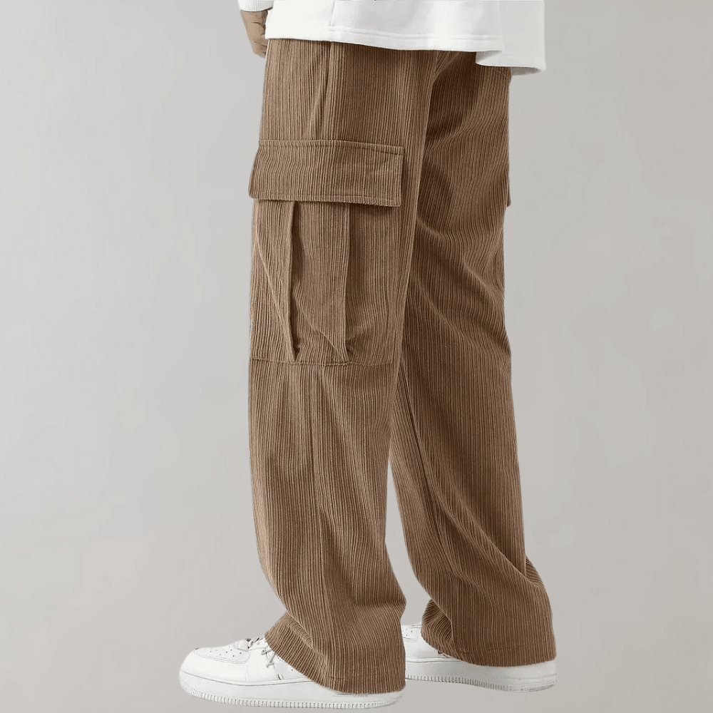 Men's Corduroy Wide Leg Cargos