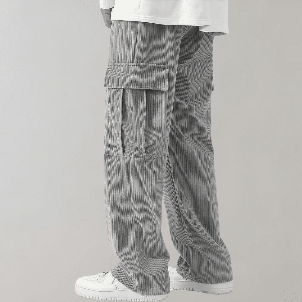 Men's Corduroy Wide Leg Cargos