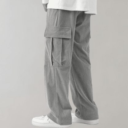 Men's Corduroy Wide Leg Cargos
