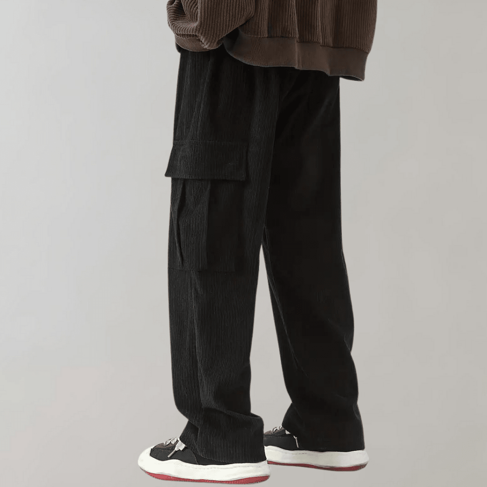 Men's Corduroy Wide Leg Cargos