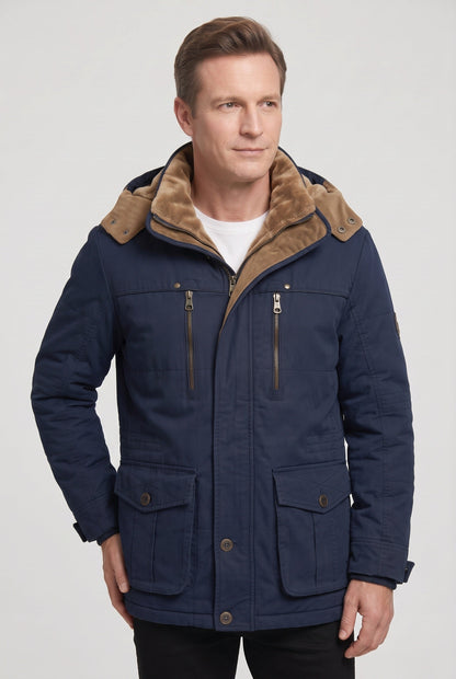 Men's Hooded Zip Casual Jacket