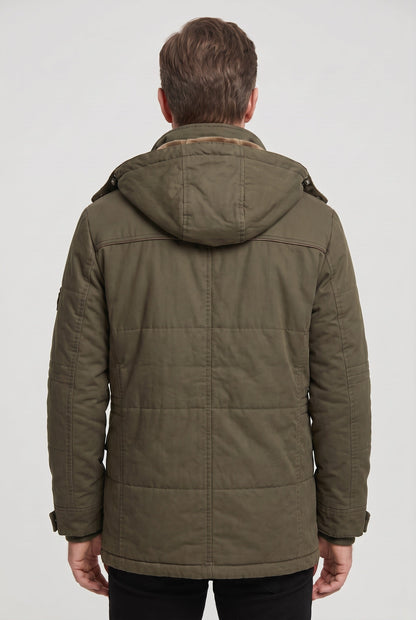 Men's Hooded Zip Casual Jacket