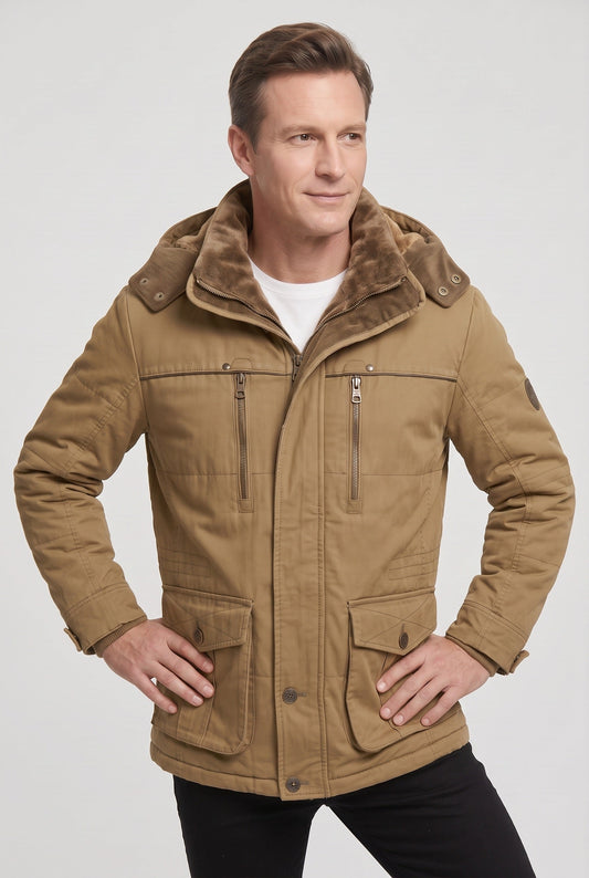 Men's Hooded Zip Casual Jacket