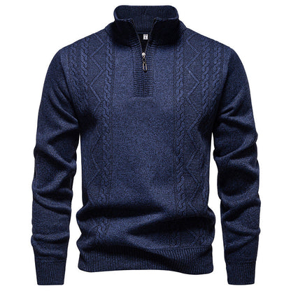 Men's Half Zip Knit Jumper