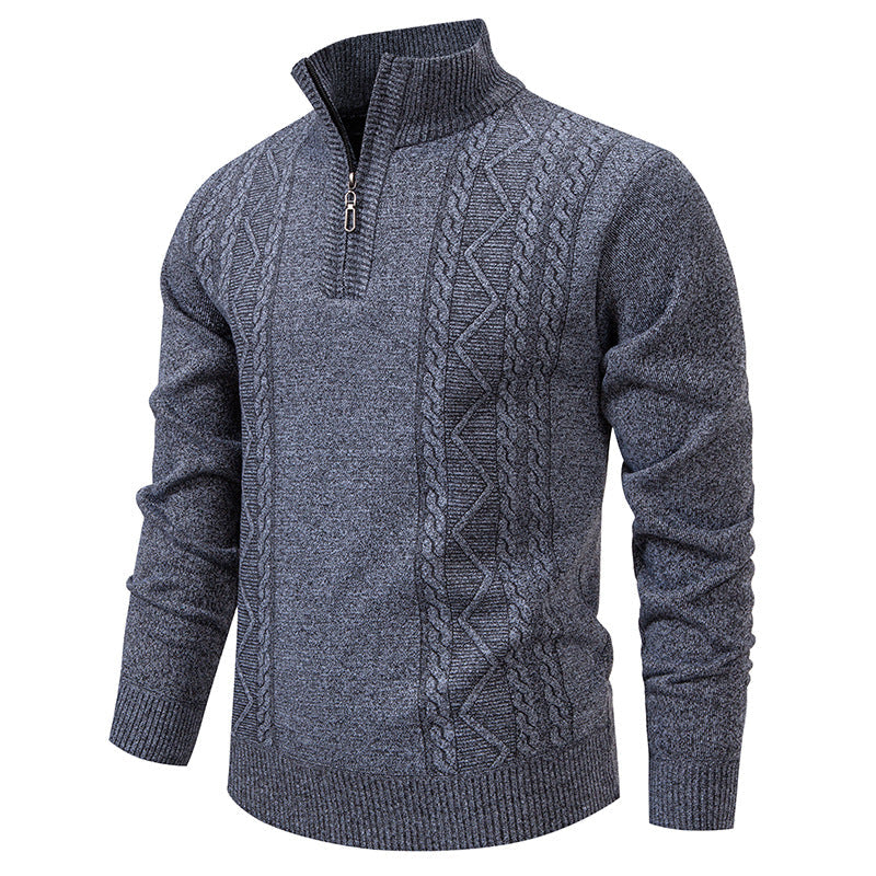 Men's Half Zip Knit Jumper