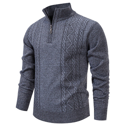 Men's Half Zip Knit Jumper