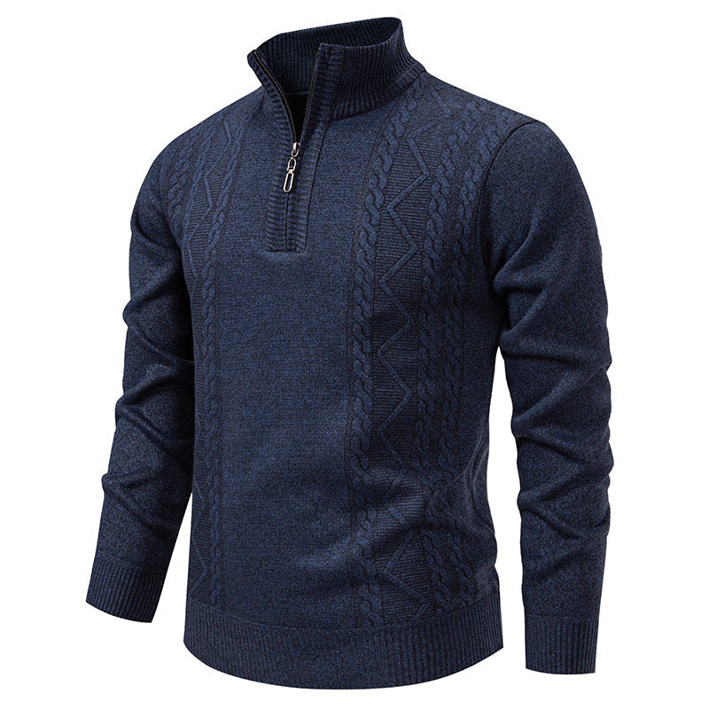 Men's Half Zip Knit Jumper