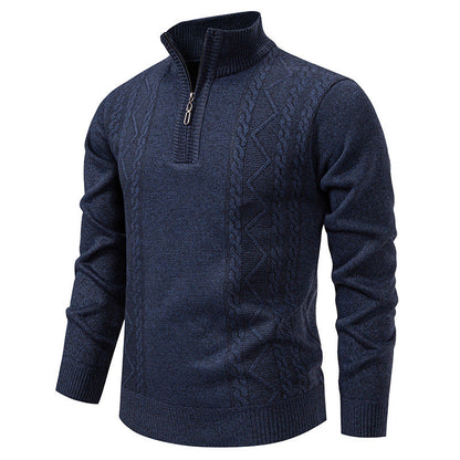Men's Half Zip Knit Jumper