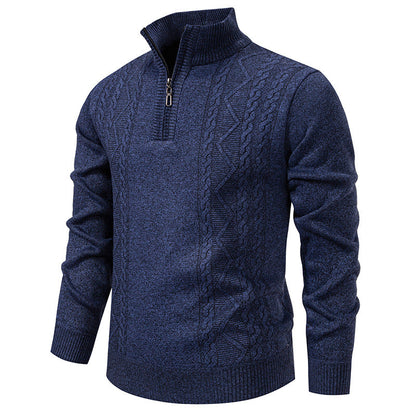 Men's Half Zip Knit Jumper