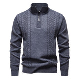 Men's Half Zip Knit Jumper